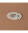 kelvo® OMEGA KLV-101-0037 Χωνευτό Κινούμενο Φωτιστικό Downlight Σποτ για Λάμπα MR16 με Ντουί GU10 AC 220-240V IP20 - Λευκό Ματ - Μ10.5 x Π10.5 x Υ2.2cm - Q7.5cm